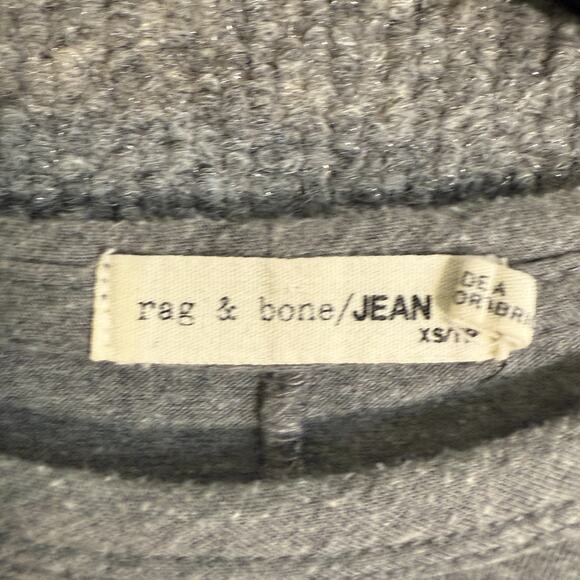 Rag & Bone Shirt Womens XS Gray Crewneck Short Sleeve Tshirt Normcore Capsule - Picture 6 of 8